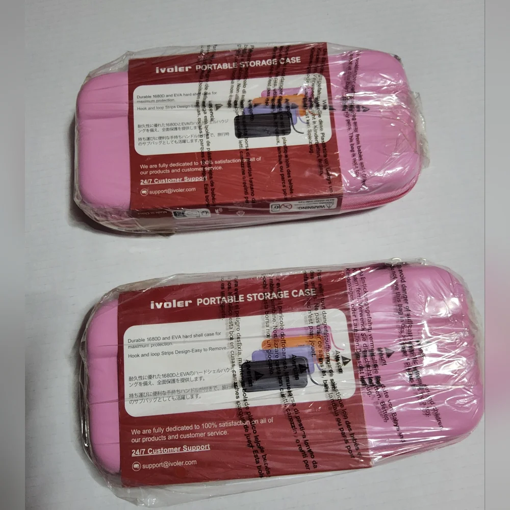 🎀 Bundle of‎ 2 All Pink Nintendo Switch 2 Cases by iVoler 🎀
